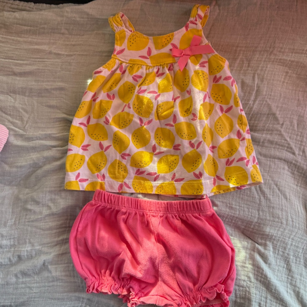 Cartier Yellow and Pink Baby Romper